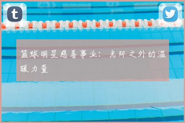 篮球明星慈善事业：光环之外的温暖力量